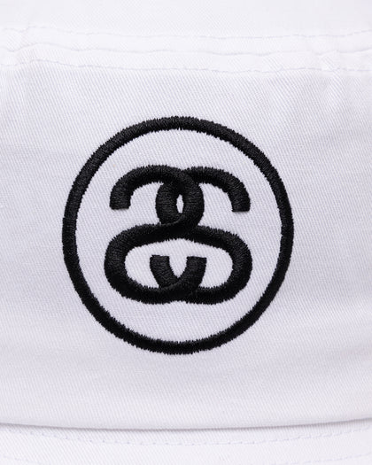 Stussy SS Link Bucket Hat White