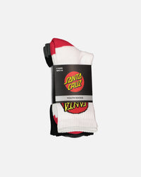Santa Cruz Kids' Classic Dot Socks 4 Pack Multi