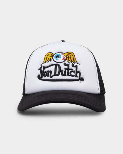 Von Dutch Flying Eyeball Trucker Snapback White/Black