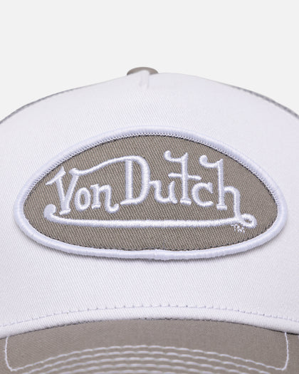 Von Dutch Grey & White Trucker Snapback Grey/White