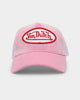 Von Dutch Pink Crush Velvet Trucker Pink Velvet