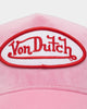 Von Dutch Pink Crush Velvet Trucker Pink Velvet