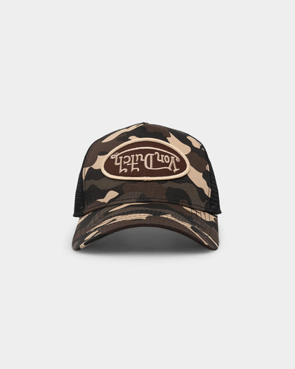 Von Dutch Brown Rambo Camo Trucker Red Rambo Camo