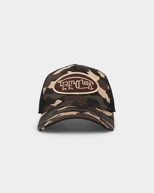 Von Dutch Brown Rambo Camo Trucker Red Rambo Camo
