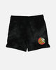 Santa Cruz Kids' Beware Dot Tie Dye Track Shorts Black Tie Dye