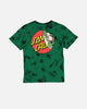 Santa Cruz Kids' Beware Dot Tie Dye T-Shirt Green Tie Dye