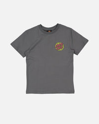 Santa Cruz Kids' Ossuary Dot T-Shirt Charcoal
