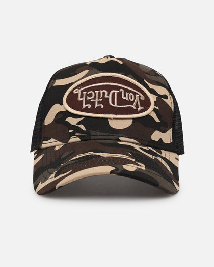 Von Dutch Brown Rambo Camo Trucker Snapback Brown Camo