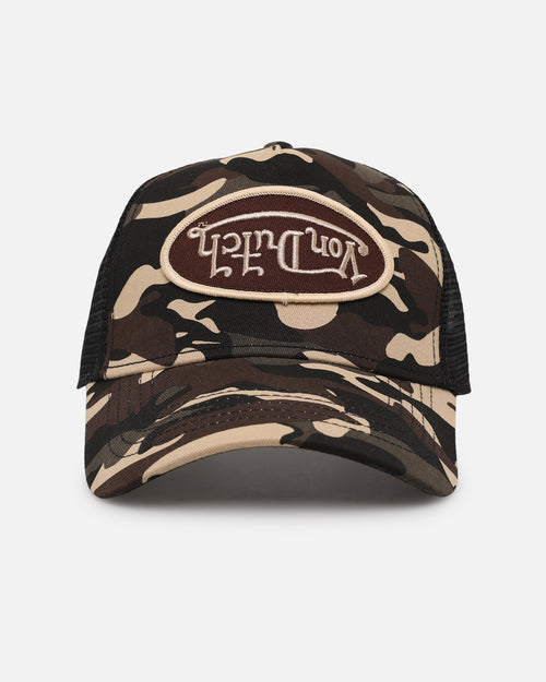 Von Dutch Brown Rambo Camo Trucker Snapback Brown Camo
