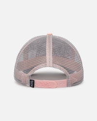 Von Dutch Coral And Grey Trucker Snapback Coral