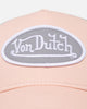 Von Dutch Coral And Grey Trucker Snapback Coral