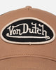 Von Dutch Taupe And Black Trucker Snapback Taupe/Black