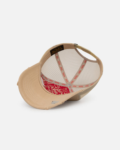 Von Dutch Taupe Trucker Snapback Taupe
