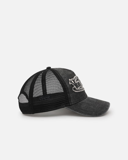 Von Dutch Washed Twill Trucker Snapback Grey