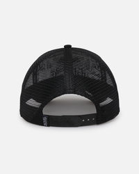 Von Dutch Unisex Trucker Snapback Hat Black/White