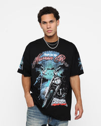 Loiter Midnight Route T-Shirt Black