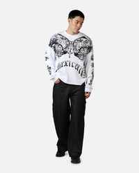 73Studio X WWE 'Hispanic Heritage Month' Rey Mysterio Thermal Long Sleeve T-Shirt White