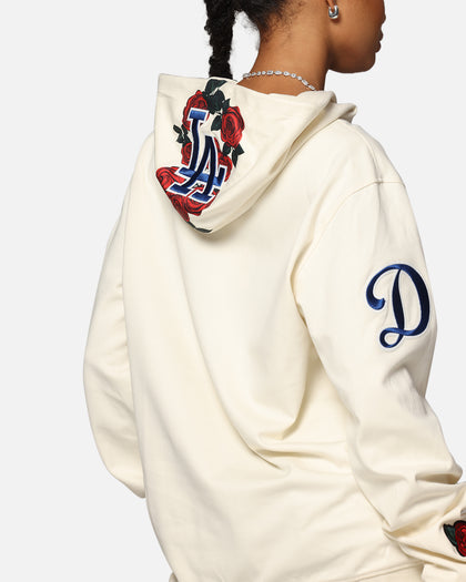 Pro Standard Los Angeles Dodgers Roses Pullover Hoodie Eggshell