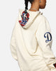 Pro Standard Los Angeles Dodgers Roses Pullover Hoodie Eggshell