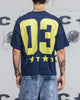 Carre Rally T-Shirt Navy/Yellow
