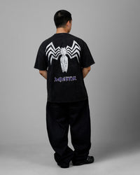 Loiter Marvel Venom Vintage T-Shirt Black Acidwash