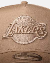 New Era Los Angeles Lakers 'Tonal Camel' 9FORTY A-Frame Snapback Camel