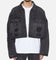 MNML Oversized Ripped Cropped Denim Jacket Washed Black