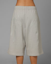 Loiter Destruct Sweat Shorts Grey