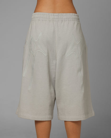 Loiter Destruct Sweat Shorts Grey