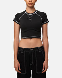 XXIII Women's Boiler Room Crop T-Shirt Black