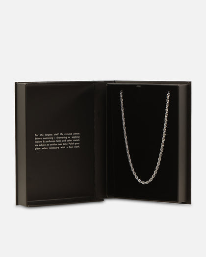 Saint Morta 4mm Rope Chain White Gold