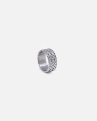 Saint Morta Rope Chain Ring White Gold