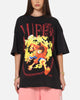 73Studio X One Piece Luffy Vintage T-Shirt Off Black
