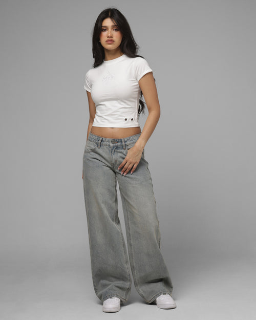 Loiter Women's Low Waisted Baggy Denim Jeans