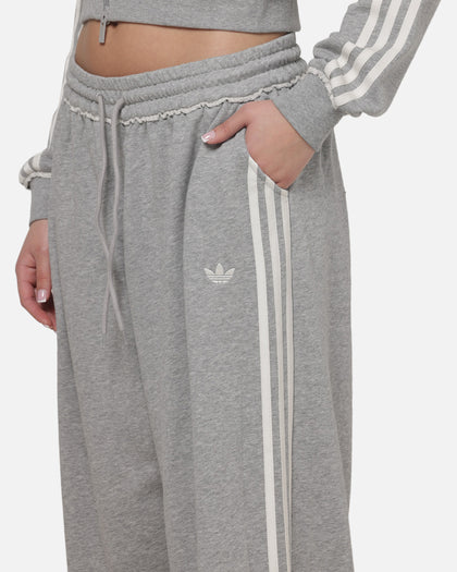 Adidas Women's Graphic Loose Sweat Pants Medium Grey Heather