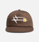 Loiter Hybrid Snapback Cap Brown