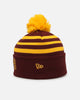 New Era Brisbane Broncos 'NRL 2025 Collection' Knitted Badged Beanie Official Team Colour