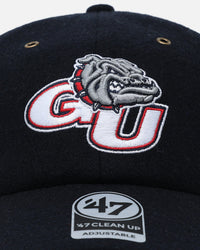 47 Brand Gonzaga Bulldogs Wooly Clean Up Strapback Navy