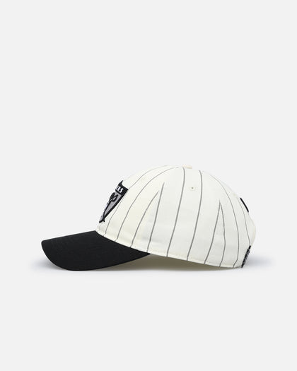 Pro Standard Las Vegas Raiders Pinstripe Classic Dad Hat Strapback Eggshell/Yellow