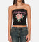 Ed Hardy Women's Rhinestone Rose Boob Tube Black