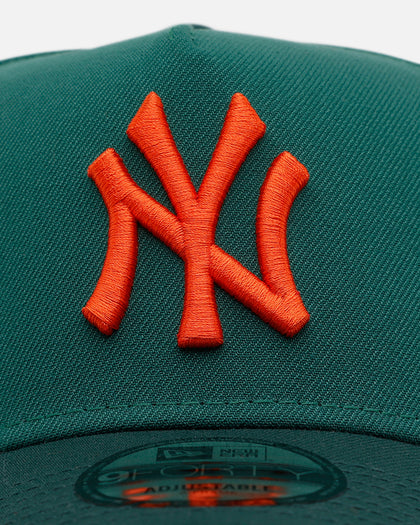 New Era New York Yankees 'Citrus 2.0' 9FORTY A-Frame Snapback Dark Green/Orange