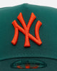 New Era New York Yankees 'Citrus 2.0' 9FORTY A-Frame Snapback Dark Green/Orange