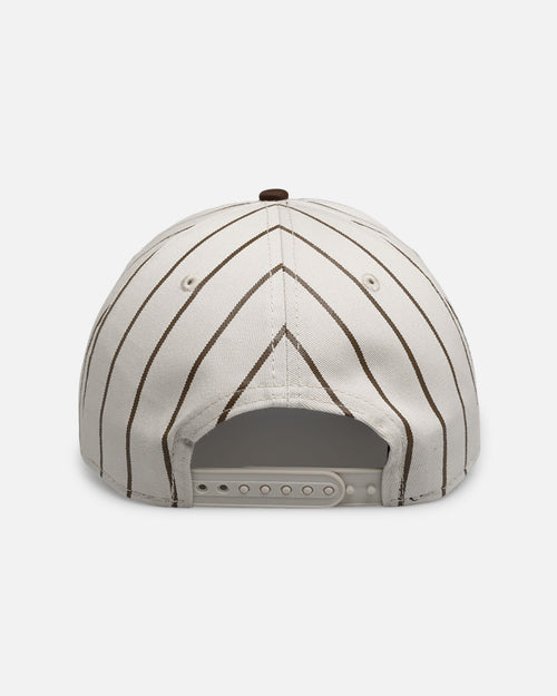 New Era Boston Red Sox 'Washed Stone Walnut' 19TWENTY Snapback Brown Pinstripe