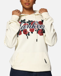 Pro Standard New York Yankees Roses Pullover Hoodie Eggshell