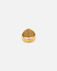 Saint Morta Lapis Octagon Signet Ring Gold