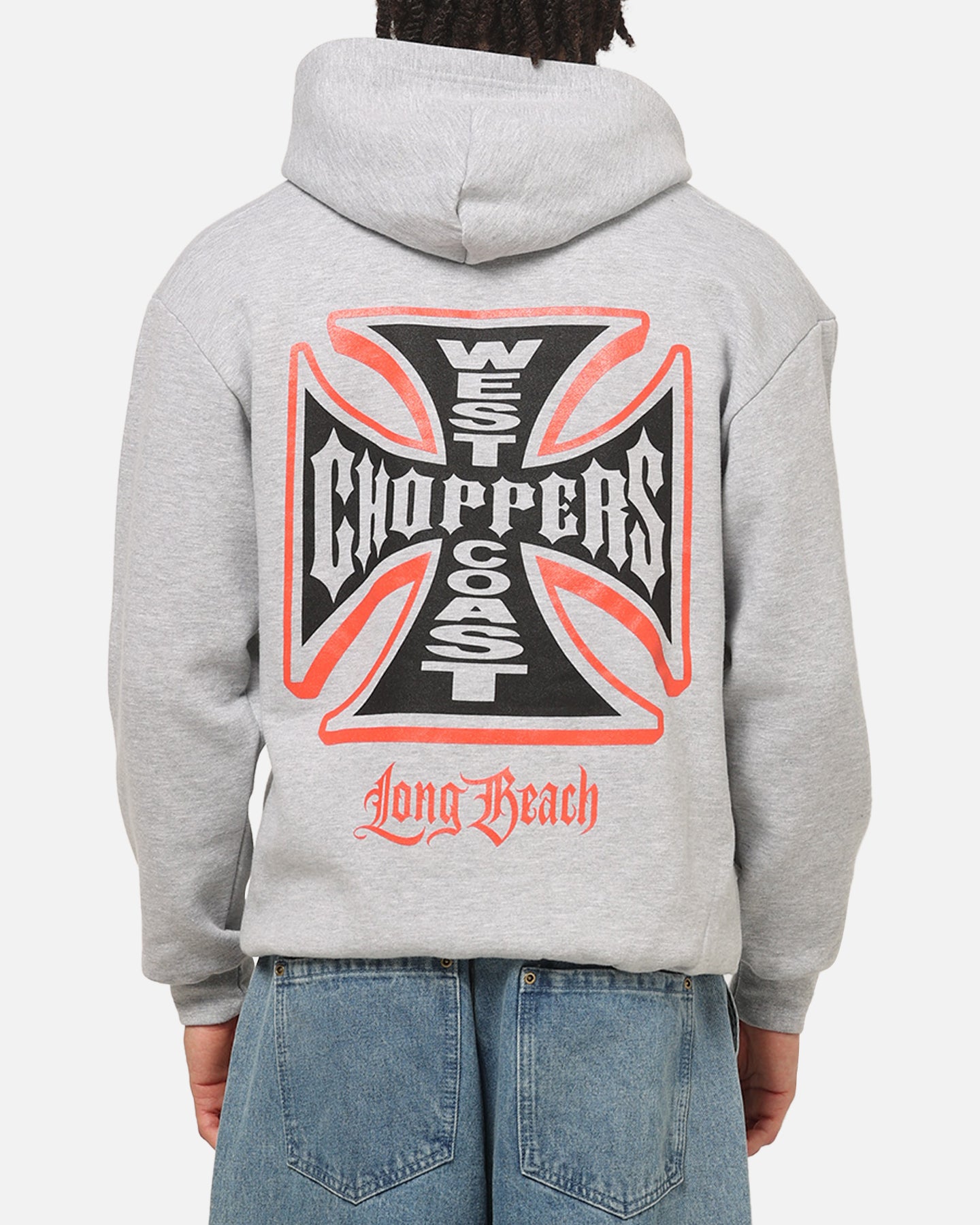 West Coast Choppers Choppers Cross Hoodie Grey Marle | Culture