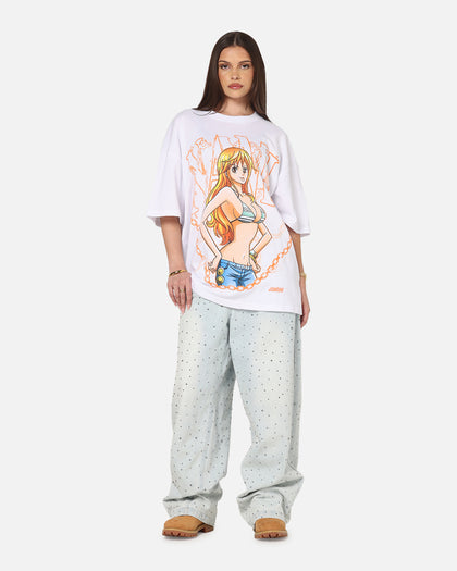 73Studio X One Piece Nami Vintage T-Shirt White