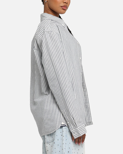 Fred Perry Stripe Oxford Shirt Blue