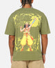 73Studio X One Piece Usopp Vintage T-Shirt Washed Olive