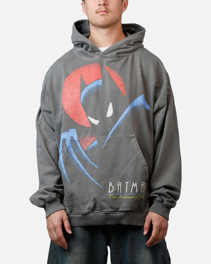 73Studio X DC Batman Hoodie Washed Charcoal